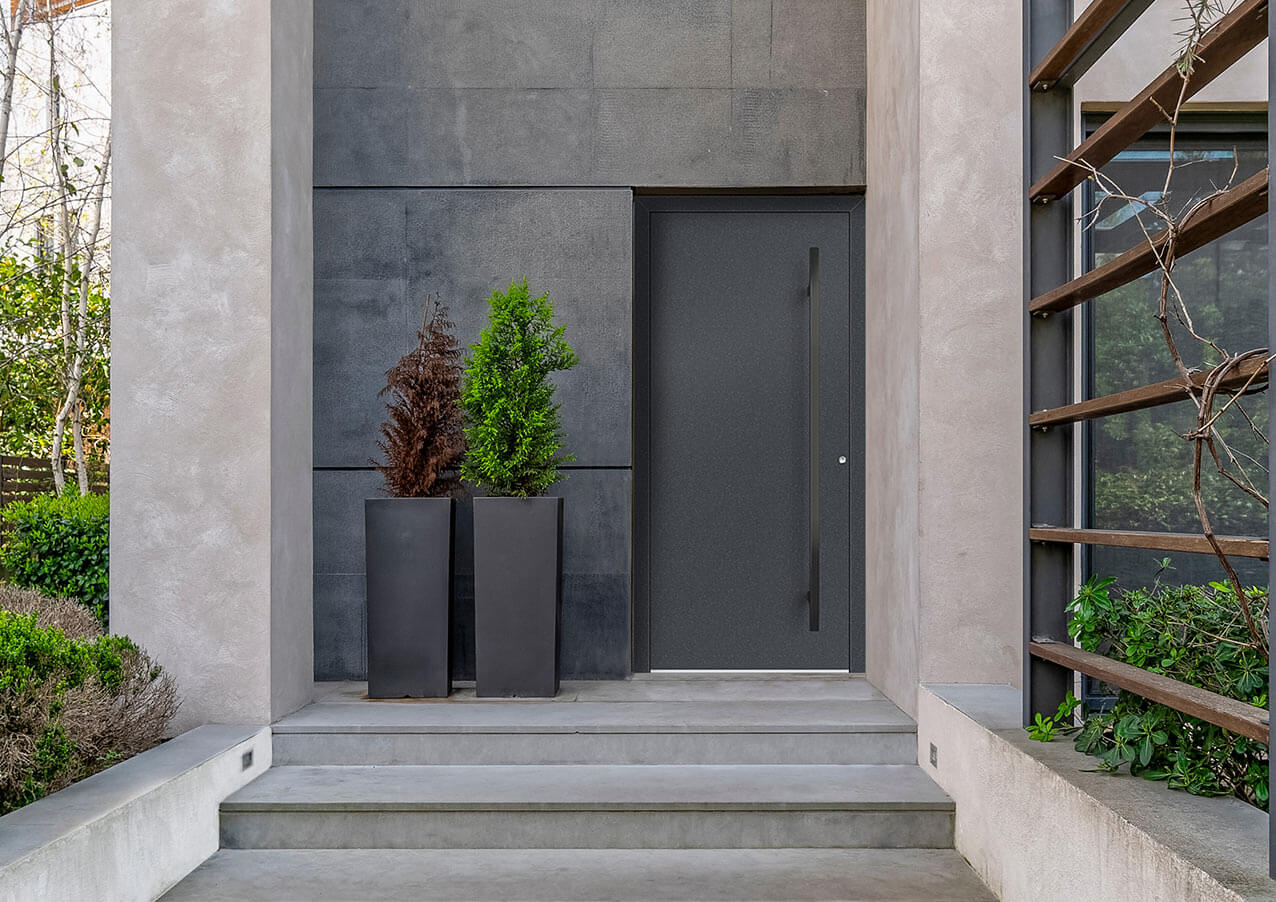 custom aluminum door