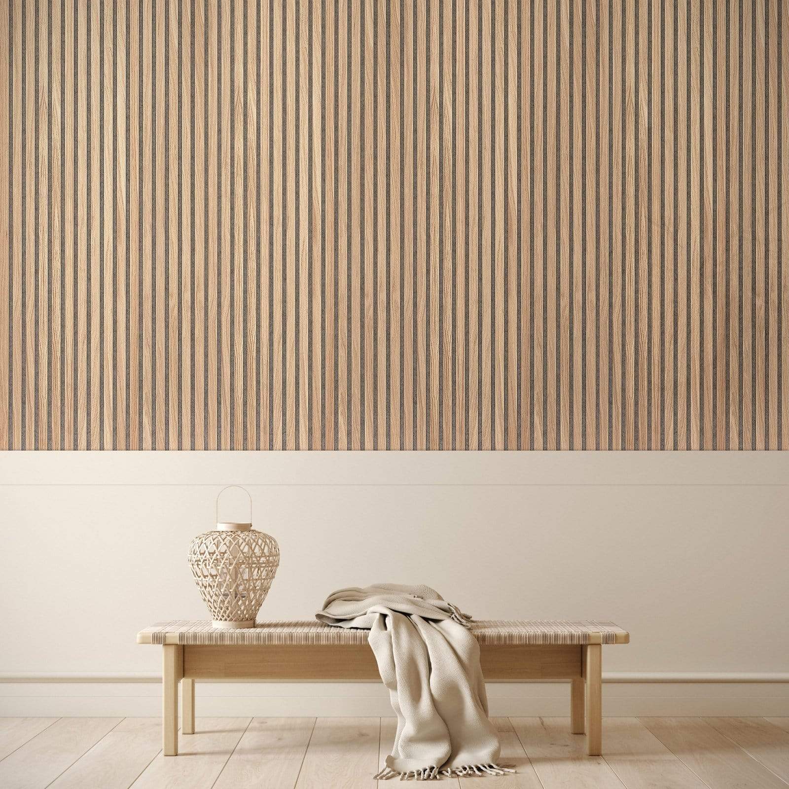 Wood veneer wall panels