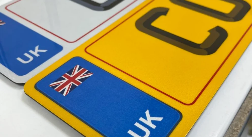 Online number plate builder