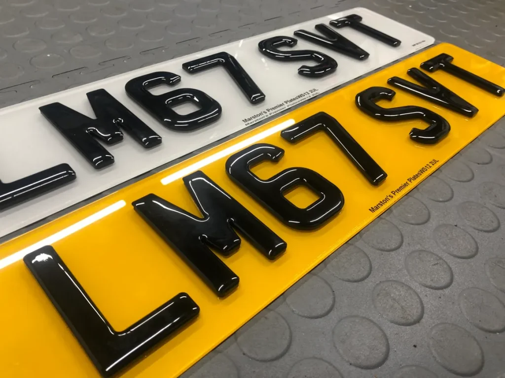 Online number plate builder